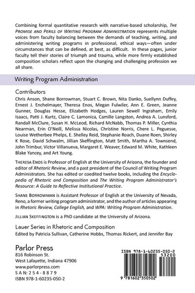 Produktbild: The Promise and Perils of Writing Program Administration