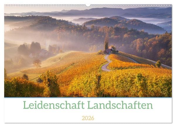 Produktbild: Leidenschaft Landschaften (Wandkalender 2026 DIN A2 quer), CALVENDO Monatskalender