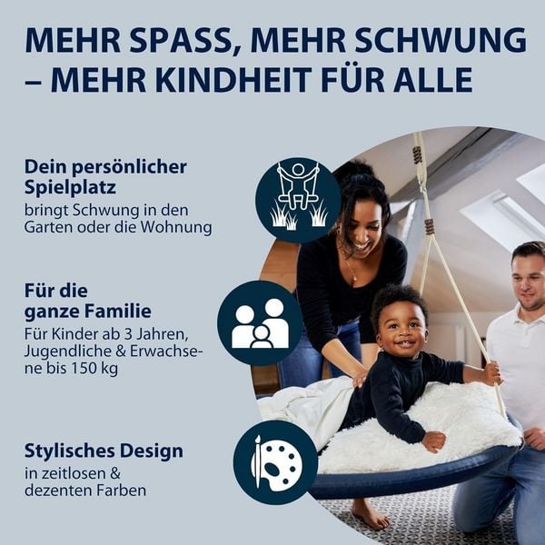 Produktbild: HUDORA 72210 - Nestschaukel Lounge 110, midnight