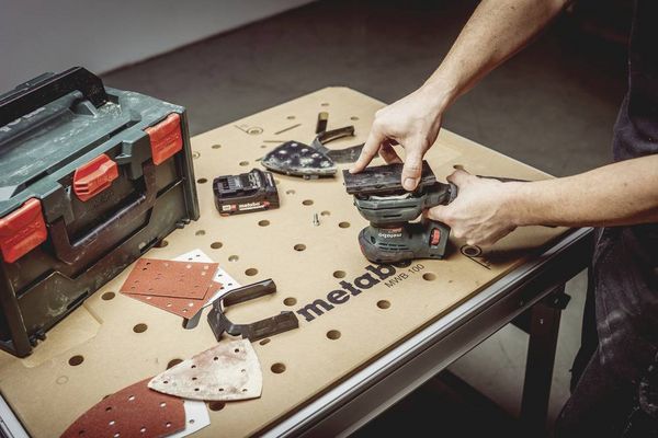Produktbild: Metabo SM 18 LTX BL 602089840 Multischleifer b&uuml;rstenlos, inkl. Koffer, ohne Akku, ohne Ladeger&auml;t 18 V 100 x 150 mm