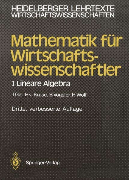 Produktbild: Mathematik f&uuml;r Wirtschaftswissenschaftler