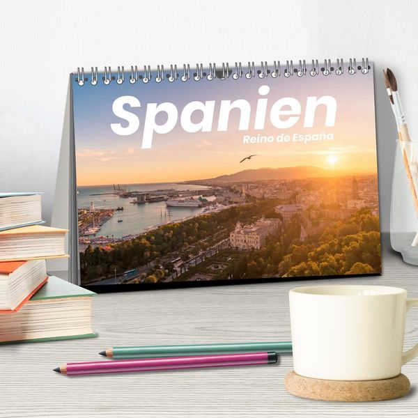 Produktbild: Spanien - einzigartige Motive (Tischkalender 2026 DIN A5 quer), CALVENDO Monatskalender