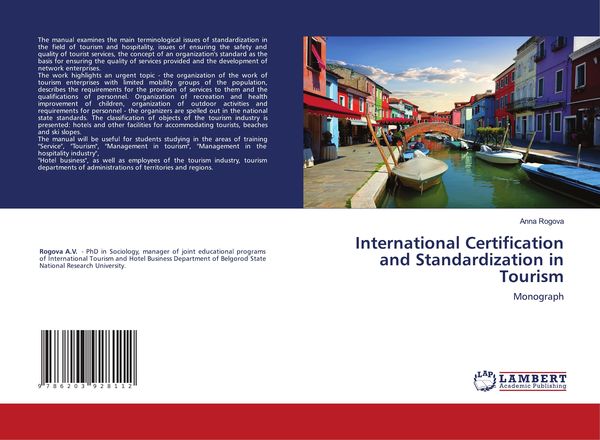 Produktbild: International Certification and Standardization in Tourism