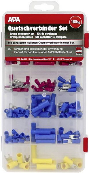Produktbild: APA 29104 Quetschverbinder-Sortiment 0.25mm&sup2; 6.6mm&sup2; 1St.