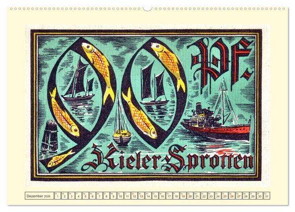 Produktbild: Gru&szlig; aus Kiel (hochwertiger Premium Wandkalender 2026 DIN A2 quer), Kunstdruck in Hochglanz