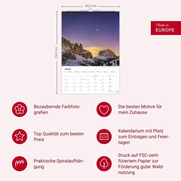 Produktbild: Alpen Kalender 2027