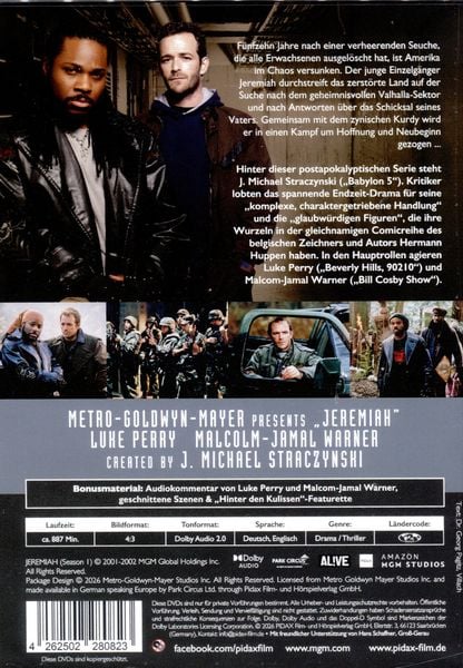 Produktbild: Jeremiah - Krieger des Donners, Staffel 1 / Die ersten 20 Folgen der postapokalyptischen Serie mit Luke Perry (&bdquo;Beverly Hills, 90210&ldquo;) (Pidax Serien-Klassiker) [4 DVDs]