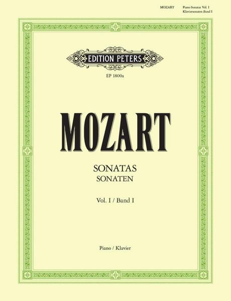 Produktbild: Sonaten f&uuml;r Klavier, Band 1