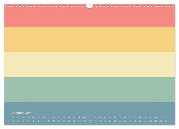 Produktbild: 70er Jahre Bastelkalender - DIY Kreativ-Kalender zum Selbstgestalten (Wandkalender 2026 DIN A3 quer), CALVENDO Monatskalender