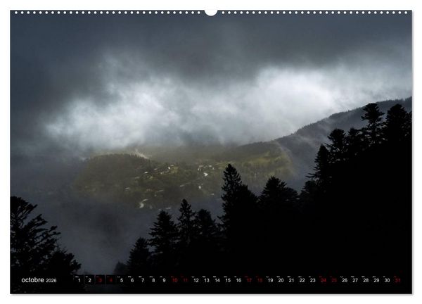 Produktbild: Lumi&egrave;res des Vosges (Calendrier mural 2026 DIN A2 vertical) calendrier de bureau
