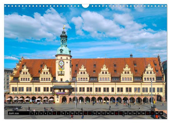 Produktbild: Leipzig Die Sachsenmetropole mit gro&szlig;er Vergangenheit (Wandkalender 2026 DIN A3 quer), CALVENDO Monatskalender