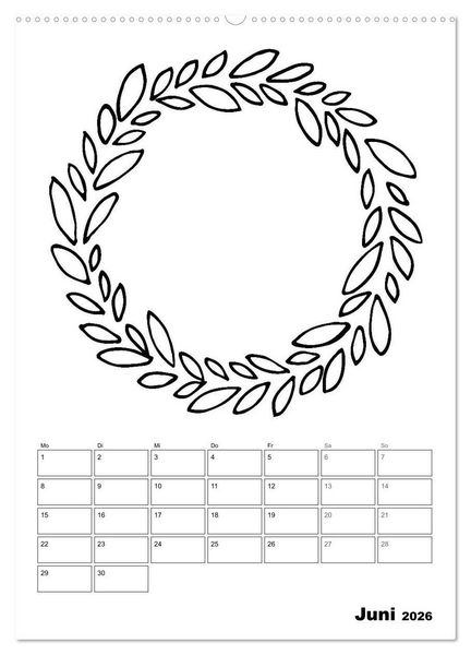 Produktbild: Rahmen Bastel-Kalender - DIY Fotos-Spr&uuml;che-Zitate (hochwertiger Premium Wandkalender 2026 DIN A2 hoch), Kunstdruck in Hochglanz