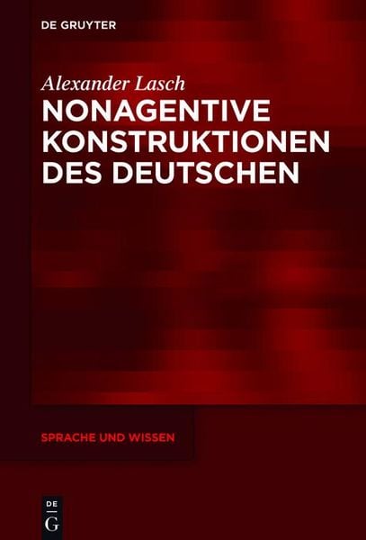 Produktbild: Nonagentive Konstruktionen des Deutschen