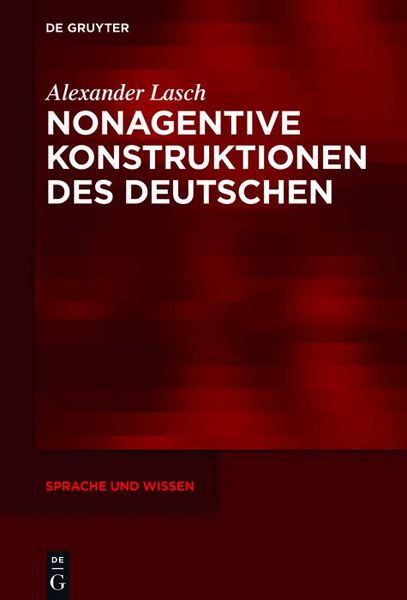 Produktbild: Nonagentive Konstruktionen des Deutschen