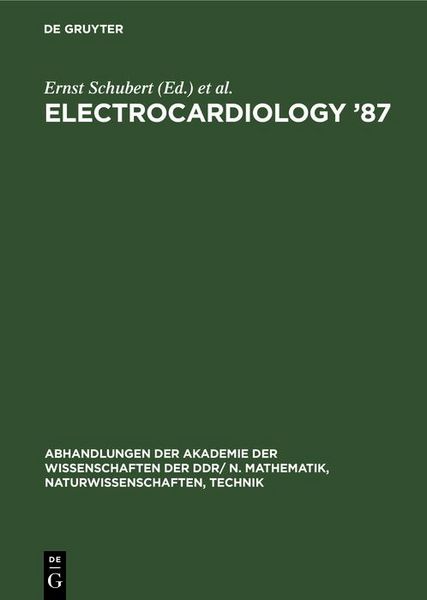Produktbild: Electrocardiology '87