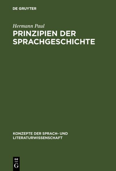 Produktbild: Prinzipien der Sprachgeschichte