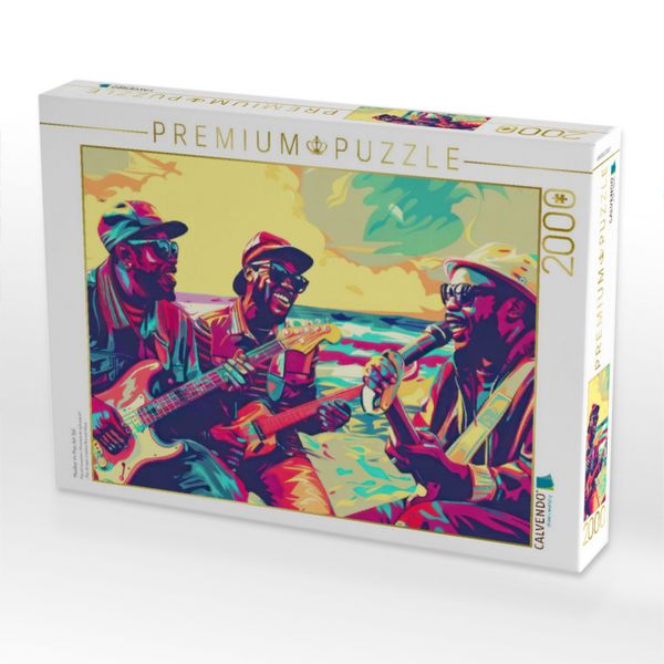 Produktbild: CALVENDO Puzzle Musiker im Pop-Art-Stil | 2000 Teile Lege-Gr&ouml;&szlig;e 90x67cm Foto-Puzzle f&uuml;r gl&uuml;ckliche Stunden