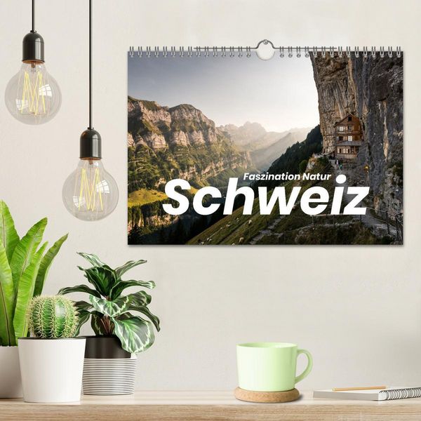 Produktbild: Schweiz - Faszination Natur (Wandkalender 2026 DIN A4 quer), CALVENDO Monatskalender