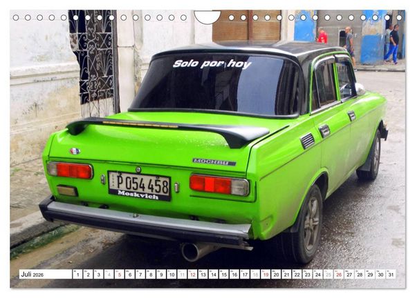Produktbild: MOSKWITSCH - Auto-Legende der UdSSR (Wandkalender 2026 DIN A4 quer), CALVENDO Monatskalender