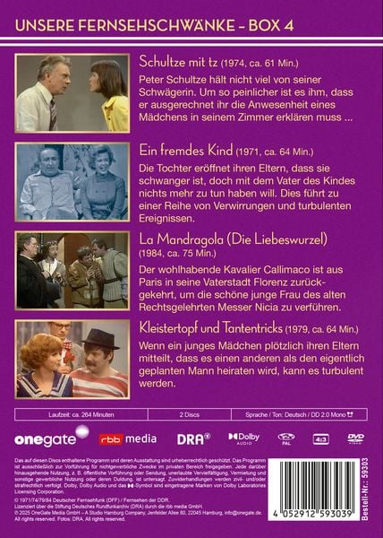 Produktbild: Unsere Fernsehschw&auml;nke - Box 4 (DDR TV-Archiv) [2 DVDs]