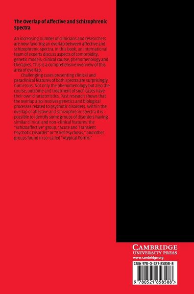 Produktbild: The Overlap of Affective and Schizophrenic Spectra