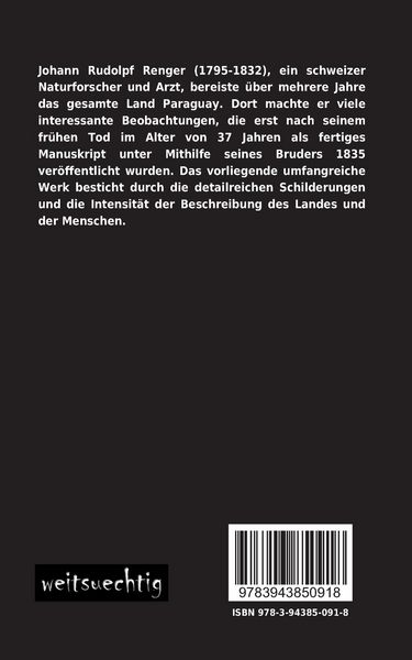Produktbild: Reise nach Paraguay in den Jahren 1818 bis 1826