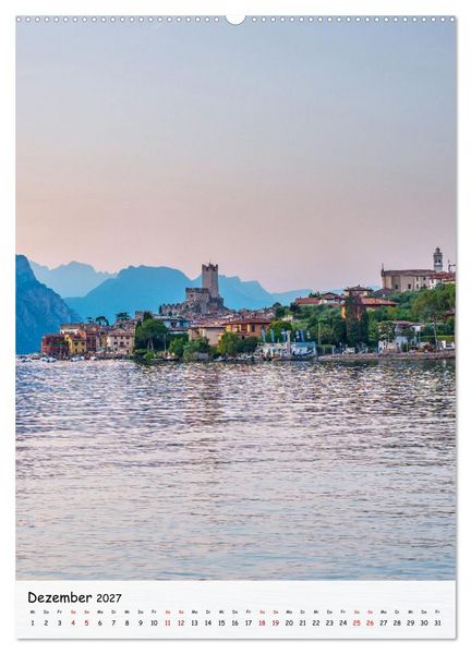 Produktbild: Malcesine - Eine Perle des Gardasees (hochwertiger Premium Wandkalender 2027 DIN A2 hoch), Kunstdruck in Hochglanz