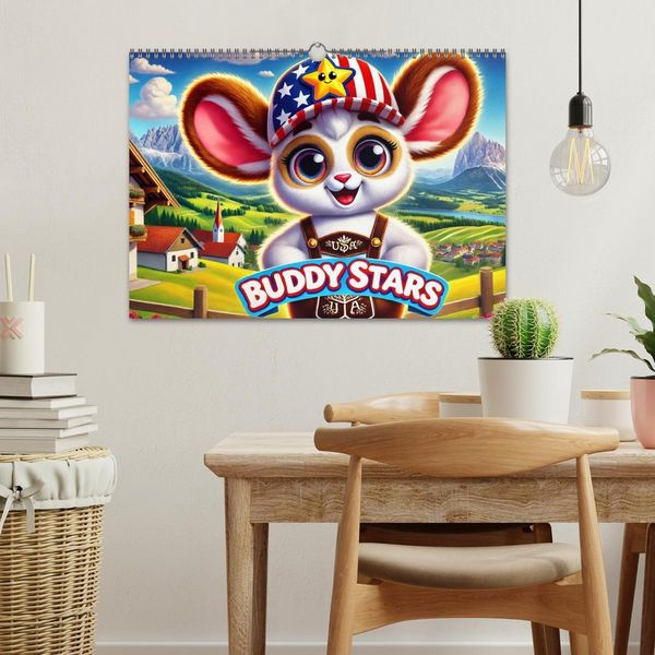 Produktbild: Buddy Stars - Abenteuer f&uuml;r Kinder (Wandkalender 2026 DIN A3 quer), CALVENDO Monatskalender