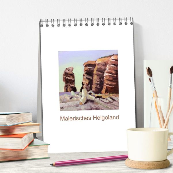 Produktbild: Malerisches Helgoland (Tischkalender 2026 DIN A5 hoch), CALVENDO Monatskalender