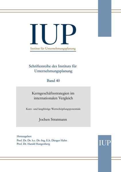 Produktbild: Kerngesch&auml;ftsstrategien im internationalen Vergleich