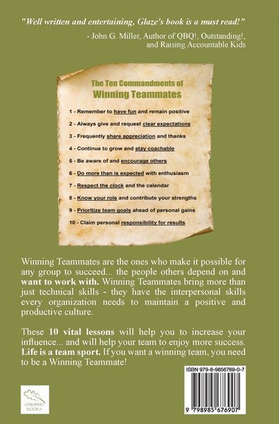 Produktbild: The 10 Commandments of Winning Teammates