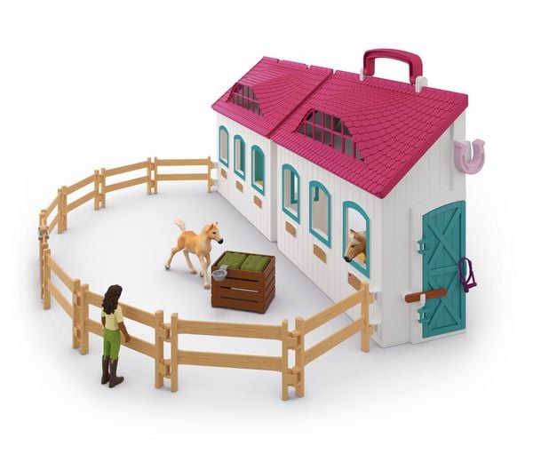 Produktbild: schleich&reg; Horse Club Offenstall Kleines Hufeisen