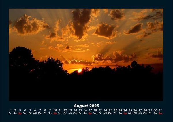 Produktbild: Sonnenuntergang 2025 Fotokalender DIN A4
