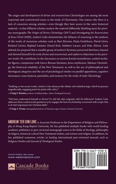 Produktbild: Studies on the Origin of Divine and Resurrection Christology
