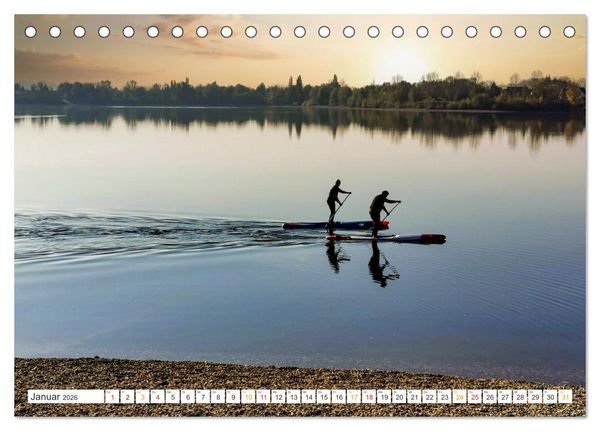 Produktbild: Stand-Up-Paddling SUP (Tischkalender 2026 DIN A5 quer), CALVENDO Monatskalender