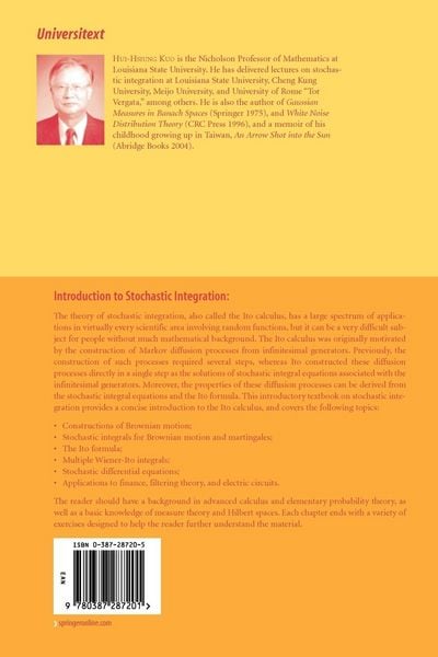 Produktbild: Introduction to Stochastic Integration