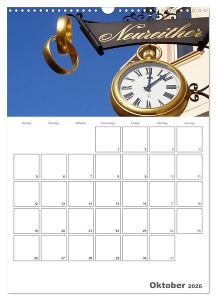 Produktbild: Historische Uhren (Wandkalender 2026 DIN A3 hoch), CALVENDO Monatskalender