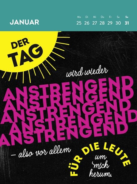 Produktbild: Wochenkalender 2027: Ich atme ein, ich raste aus