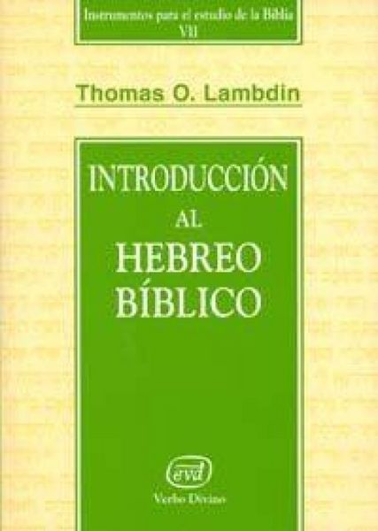 Produktbild: Introducci&oacute;n al hebreo b&iacute;blico