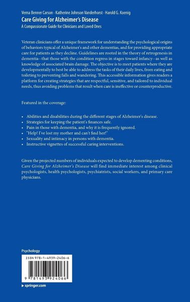 Produktbild: Care Giving for Alzheimer&rsquo;s Disease