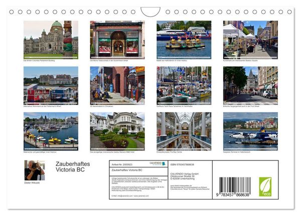 Produktbild: Zauberhaftes Victoria BC (Wandkalender 2026 DIN A4 quer), CALVENDO Monatskalender