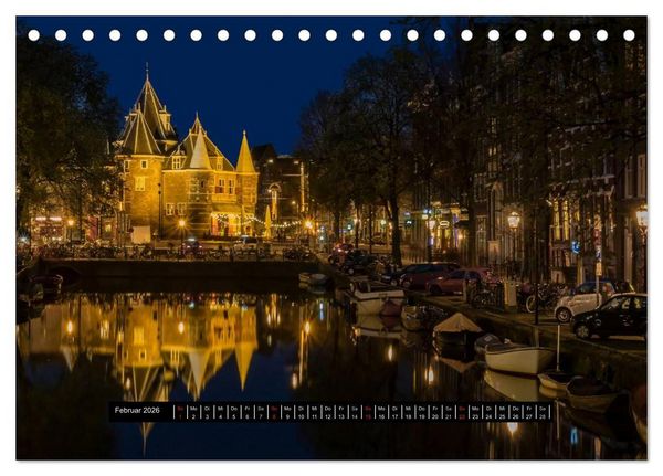 Produktbild: Amsterdam - Impressionen aus dem Grachtengordel (Tischkalender 2026 DIN A5 quer), CALVENDO Monatskalender