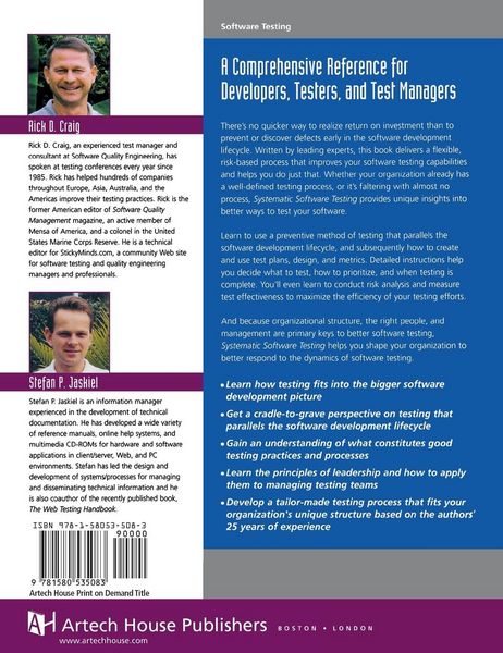 Produktbild: The Systematic Software Testing Handboo