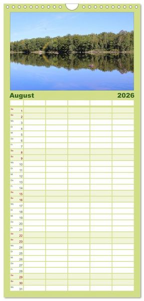 Produktbild: Familienplaner 2026 - Schweden 2026 mit 5 Spalten (Wandkalender, 21 x 45 cm) CALVENDO