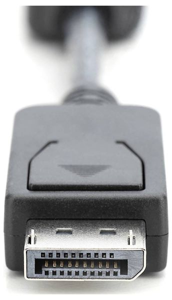 Produktbild: Digitus AK-340400-001-S DisplayPort / HDMI Adapter [1x DisplayPort Stecker - 1x HDMI-Buchse] Schwarz 15.00 cm