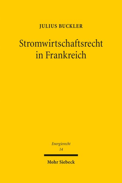 Produktbild: Stromwirtschaftsrecht in Frankreich