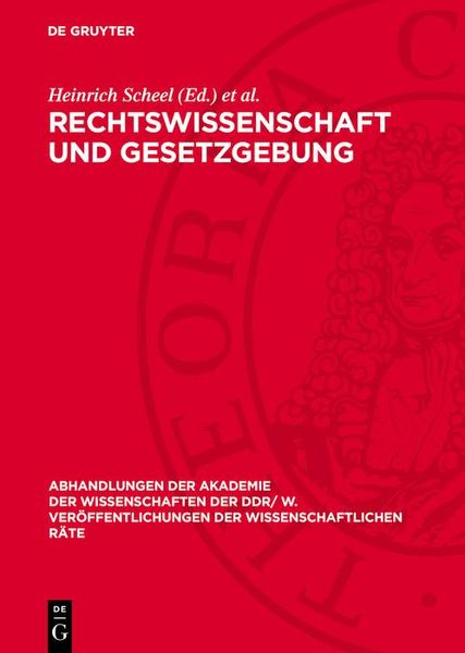Produktbild: Rechtswissenschaft und Gesetzgebung