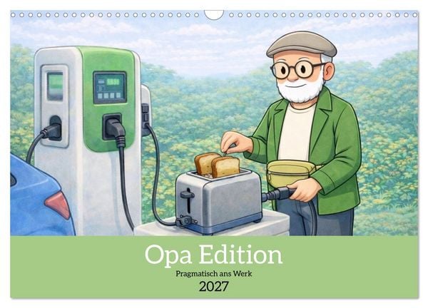 Produktbild: Opa Edition - Pragmatisch ans Werk (Wandkalender 2027 DIN A3 quer), CALVENDO Monatskalender
