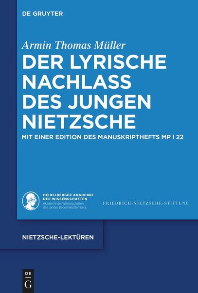 Produktbild: Der lyrische Nachlass des jungen Nietzsche