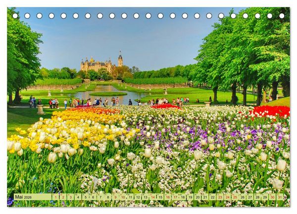 Produktbild: Schwerin - Welterbe (Tischkalender 2026 DIN A5 quer), CALVENDO Monatskalender